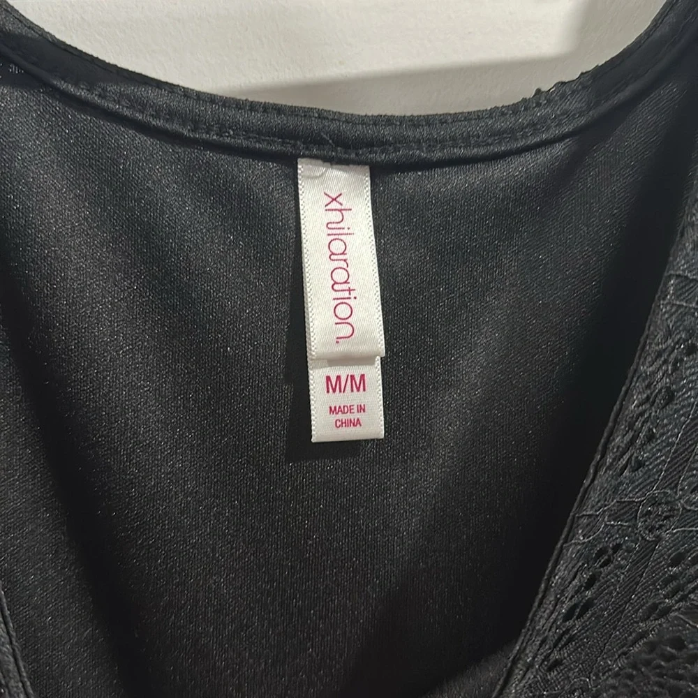 Xhilaration Black Lace Drop Waist Dress - Picture 4 of 5